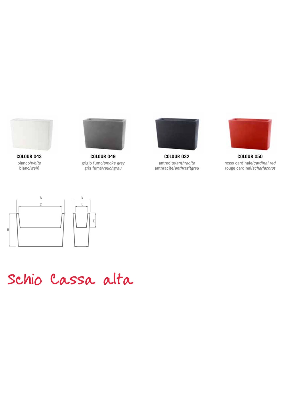 Vaso - design - Schio Cassa Alta