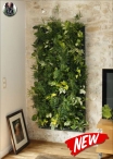 Framework Vertical Garden Artificial - Measures 180x60cm with Black Frame