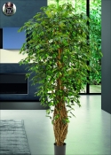 Ficus Artificiale Benjamin Verde Tronco Intrecciato h. 190cm