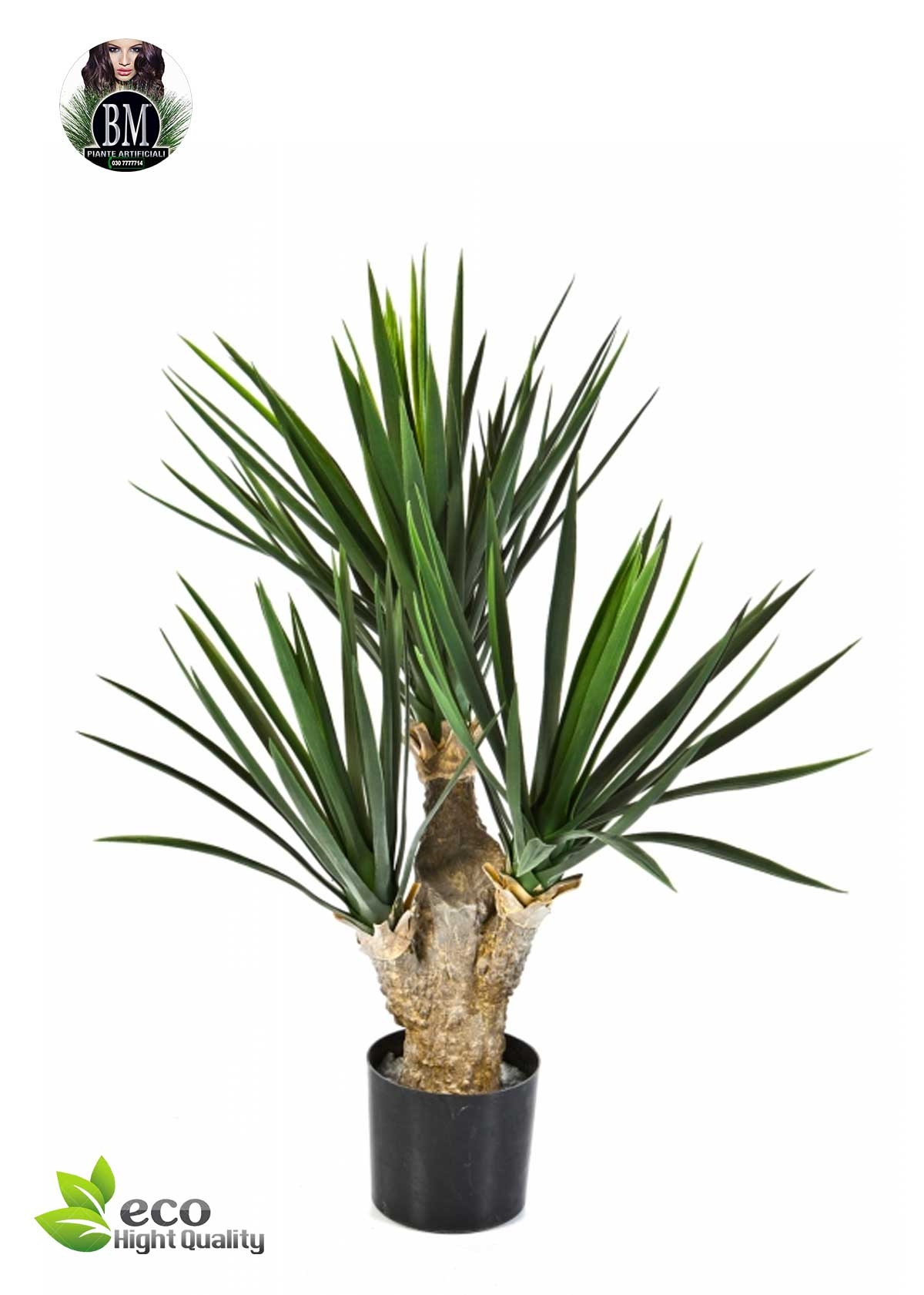 Pianta artificiale Yucca x 2 in materiale di alta qualità