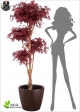 MAPLE DELUXE Artificial BURGUNDY sec.175