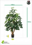 Artificial ficus Benjamin Green LUX three Heights