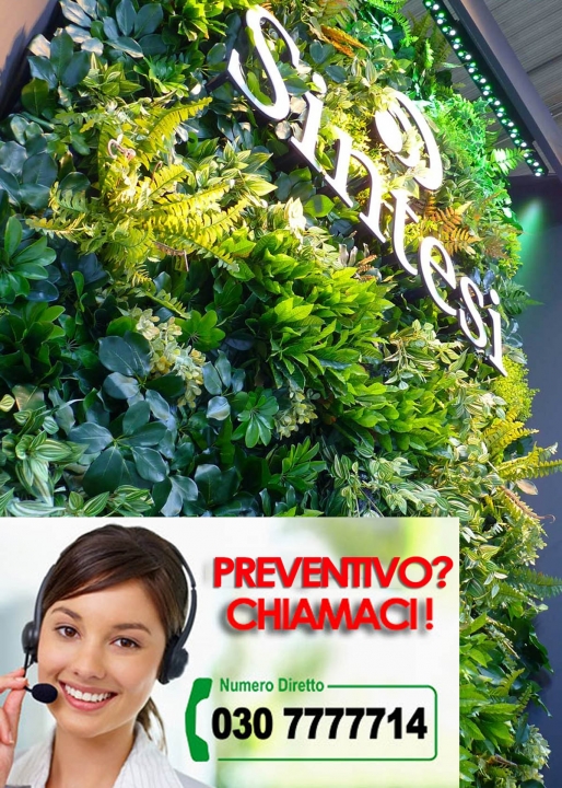 Giardino Verticale ARTIFICIALE LUX™ per INTERNI ed ESTERNI - Pannelli Assemblabili - CHIAMA PER UN PREVENTIVO