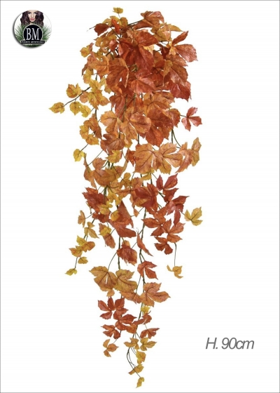 ACERO Autunnale Bush Arancione Artificiale H.90cm 