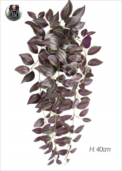 TRADESCANTIA Pensile Zebrata Artificiale H.40cm 