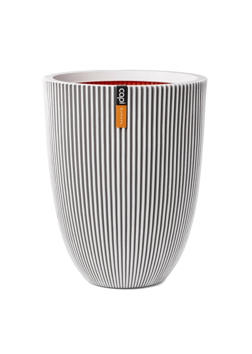 Vaso elegant low Groove NL 34x46 Avorio