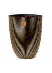 Vaso elegant low Groove NL 46x58 Oro nero