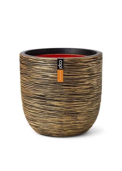 Vaso ball Rib NL 54x52 Oro nero