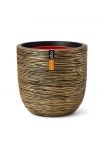 Vaso ball Rib NL 43x41 Oro nero