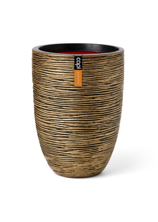 Vaso elegant low Rib NL 46x58 Oro nero