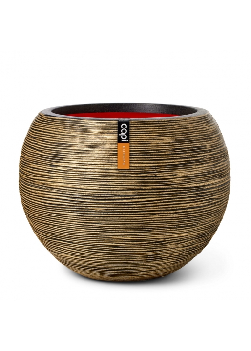 Vaso ball Rib NL 62x48 Oro nero